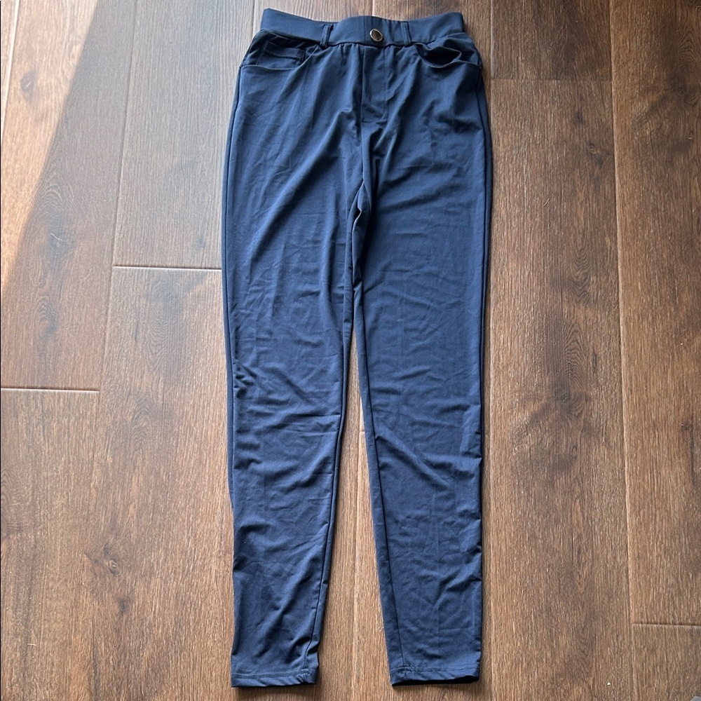 SHEIN Navy Blue Pants | Business Casual | Office | Navy Blue Pants